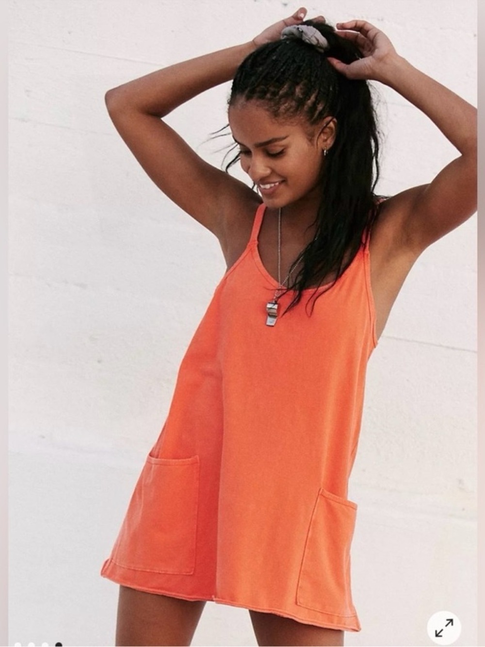 NWT FP Movement x Free People Hot Shot Mini Dress in Orange